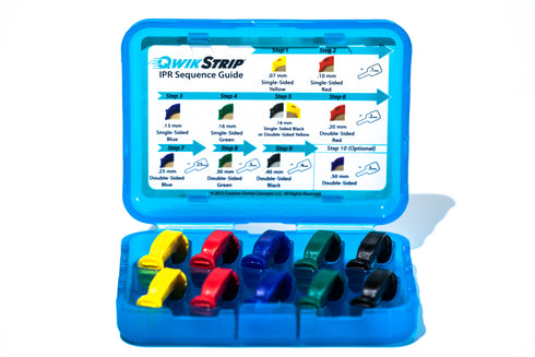 QwikStrip Dental Finishing Strips QSC-ASSRT (10 Pack) 2 of Each Curved (.07mm-.18mm)